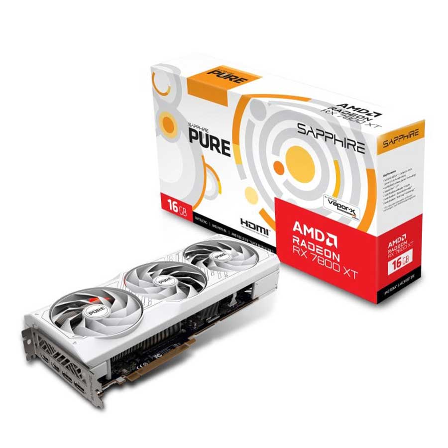 کارت گرافیک سافایر مدل PURE AMD Radeon RX 7800 XT 16GB