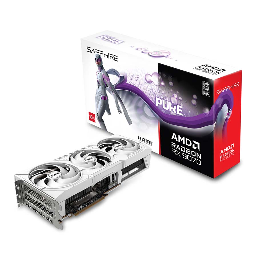 کارت گرافیک سافایر مدل PURE AMD Radeon RX 9070 16GB GDDR6