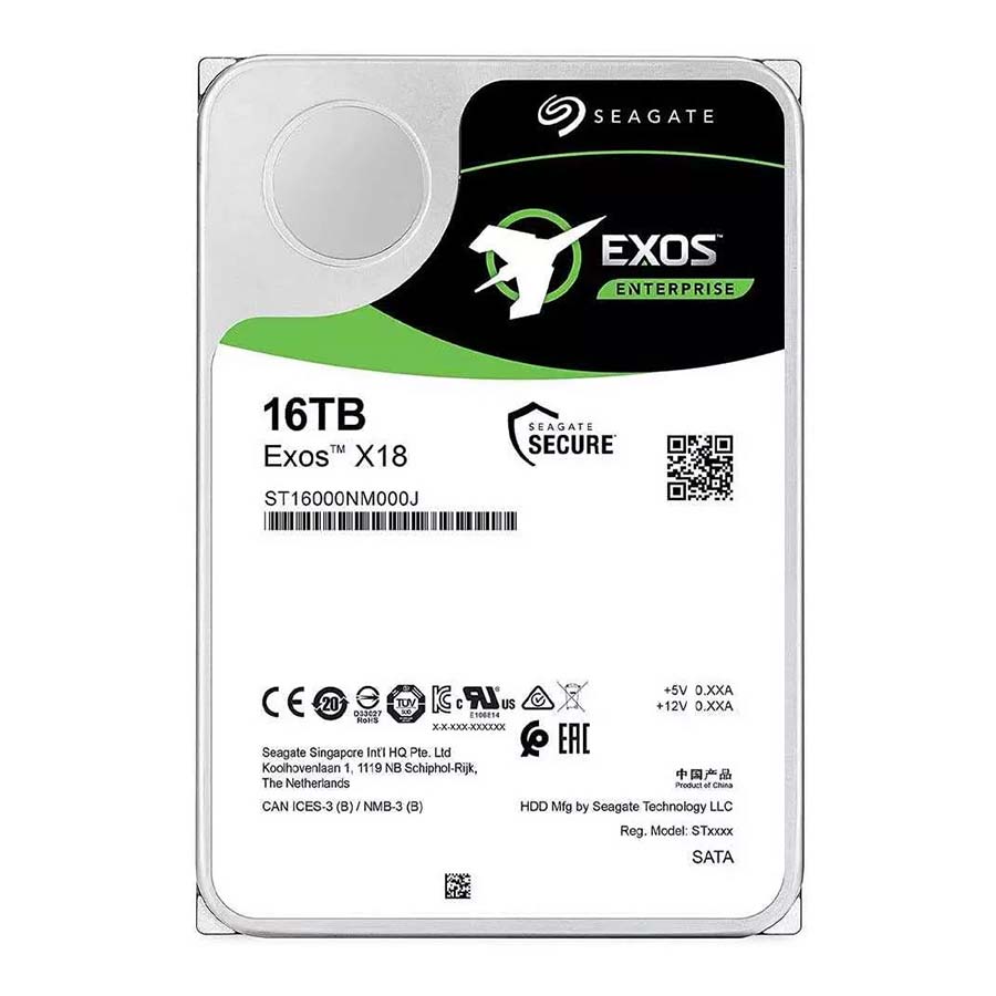 هارد اینترنال سرور 16 ترابایت سیگیت مدل Exos X18 ST16000NM000J