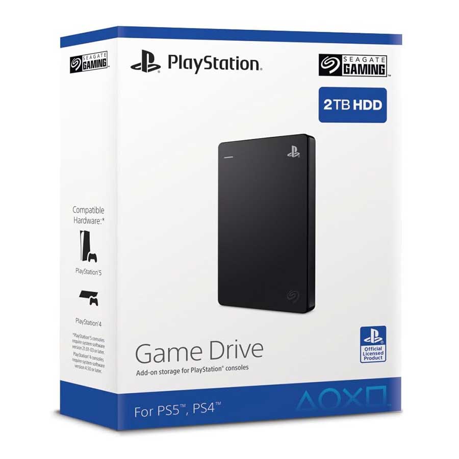 هارد اکسترنال 2 ترابایت سیگیت مدل Game Drive مخصوص PS4 و PS5