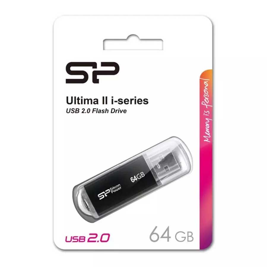 فلش مموری 64 گیگابایت USB 2.0 سیلیکون پاور مدل ULTIMA II I-SERIES