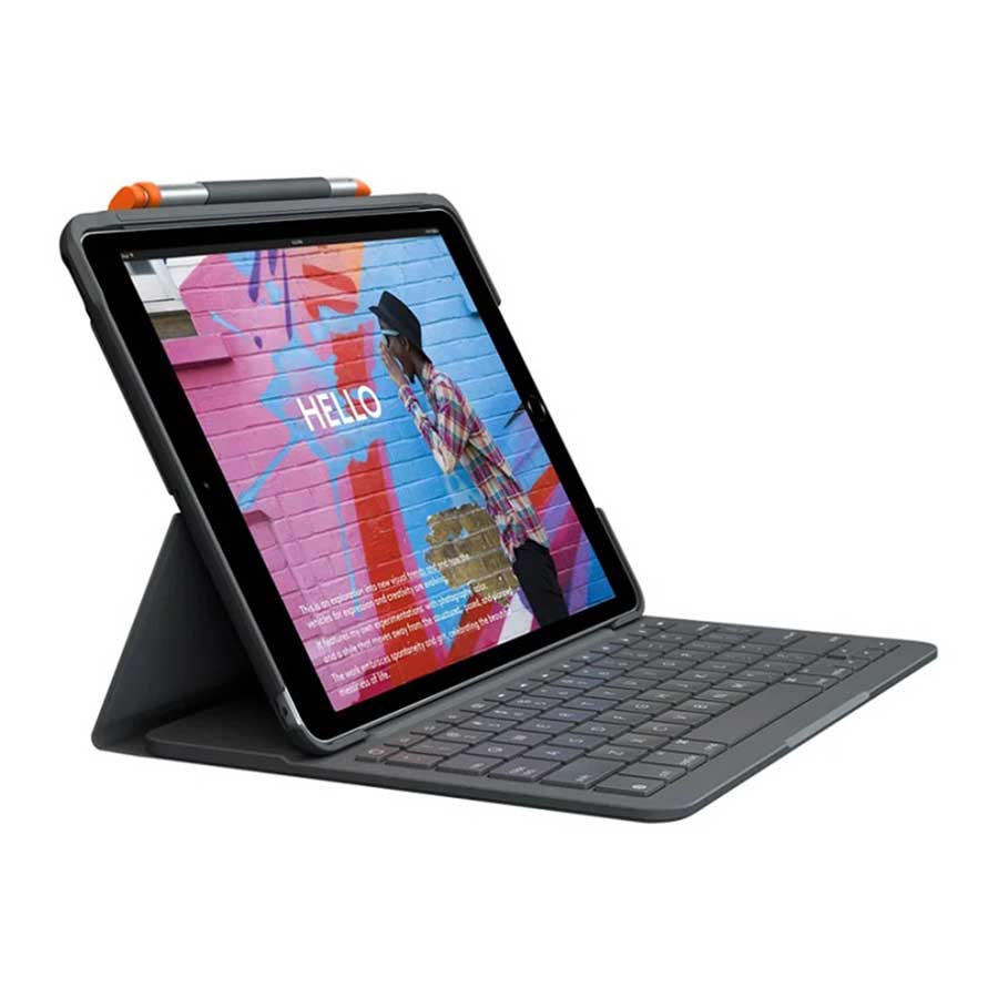 کیبورد بی سیم و کیف iPad لاجیتک مدل SLIM FOLIO