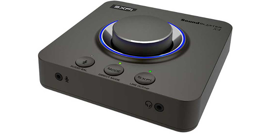 قسمت جلو کارت صدا Sound Blaster X4