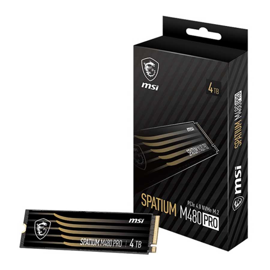 اس اس دی 4 ترابایت ام اس آی مدل SPATIUM M480 PRO PCIe 4.0 NVMe M.2 2280