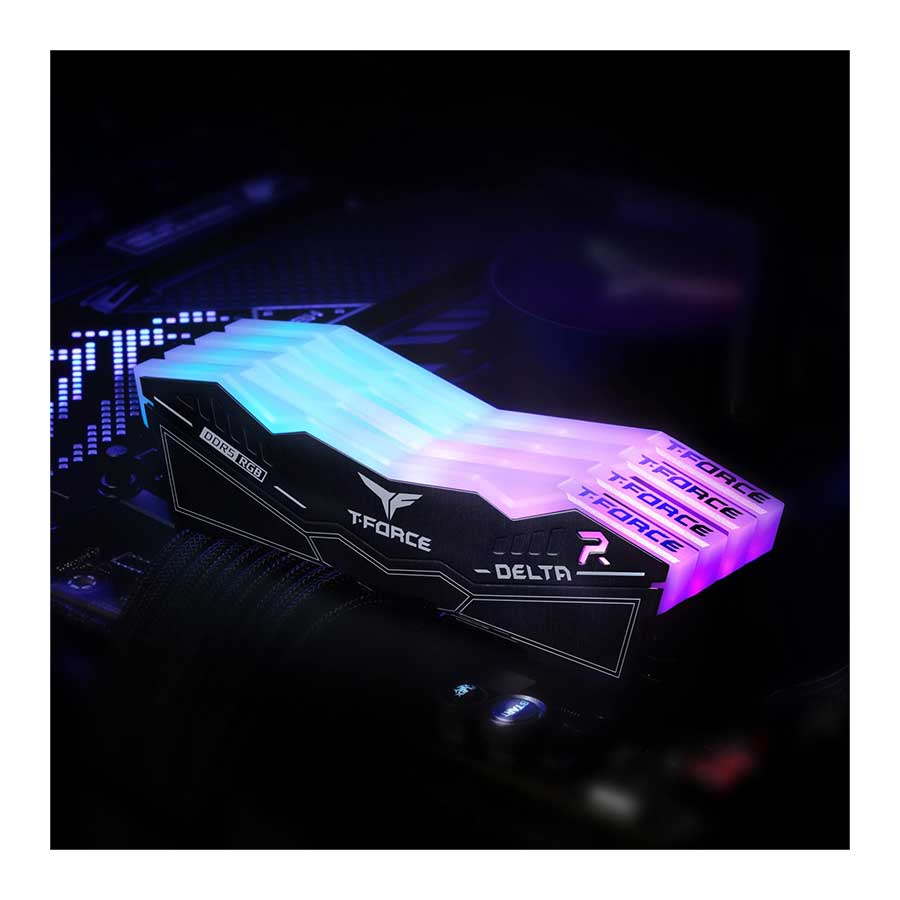 رم تیم گروپ مدل T-Force DELTA RGB Black DDR5