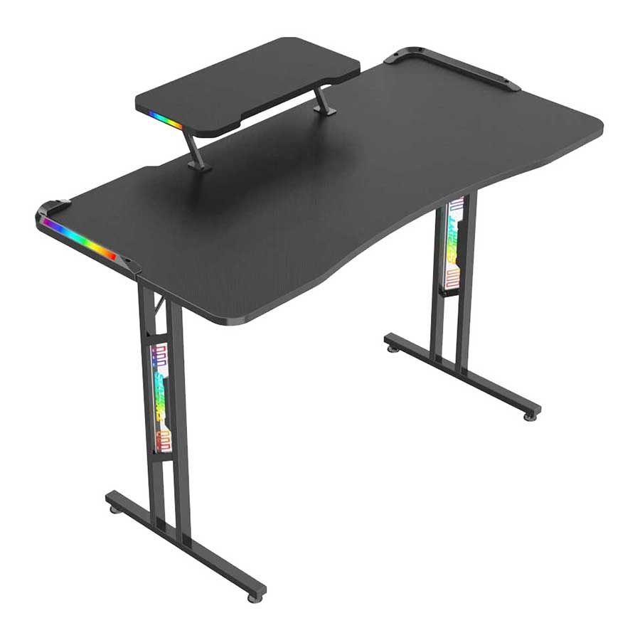 میز کامپیوتر گیمینگ تویستد مایندز مدل T Shaped RGB Double Top