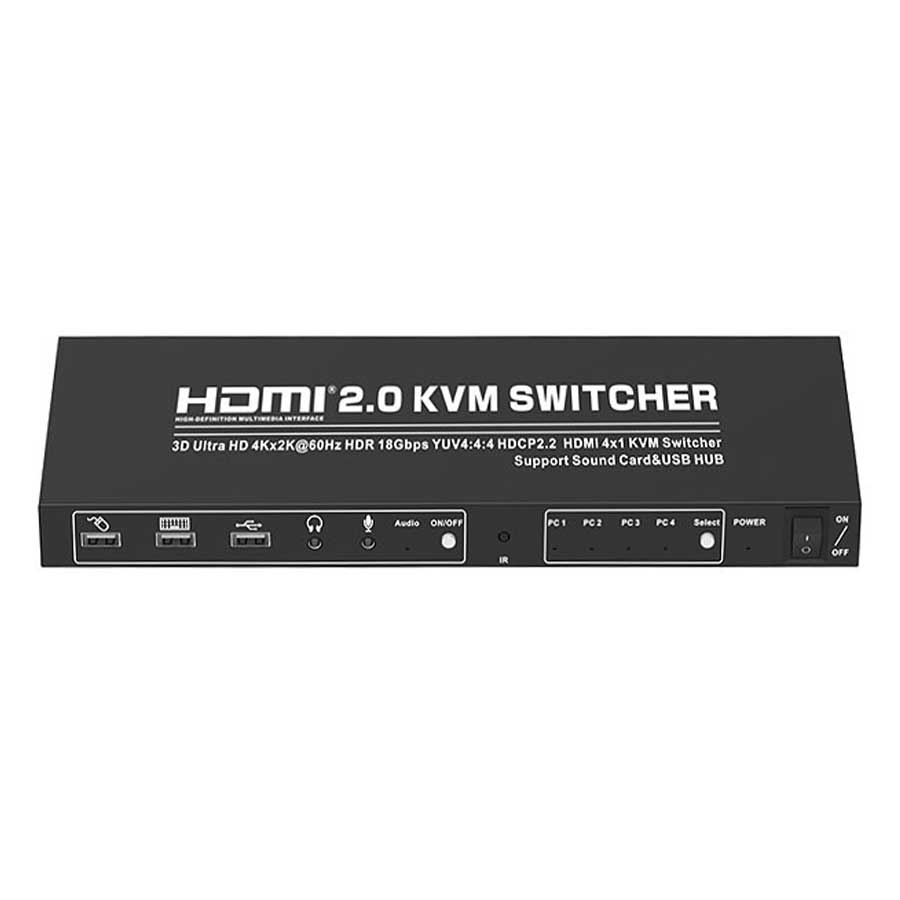 سوییچ 4 پورت KVM تی سی تی مدل TC-KSW-41U