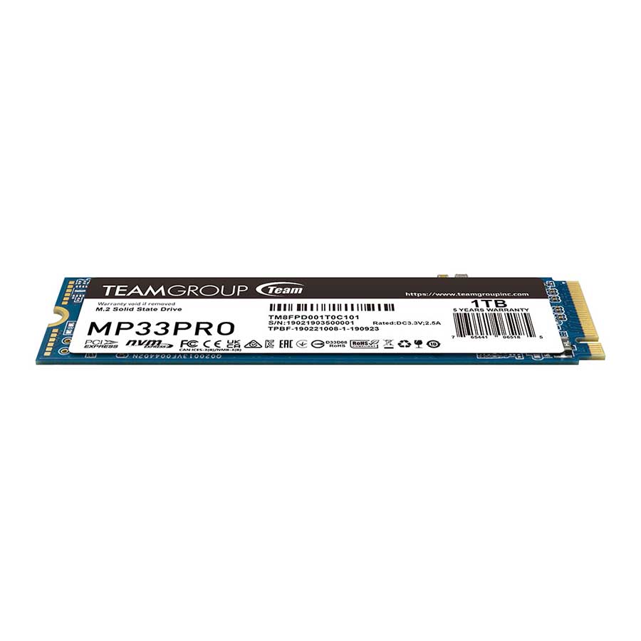 اس اس دی 1 ترابایت تیم گروپ مدل MP33 PRO M.2 2280 PCIe NVMe