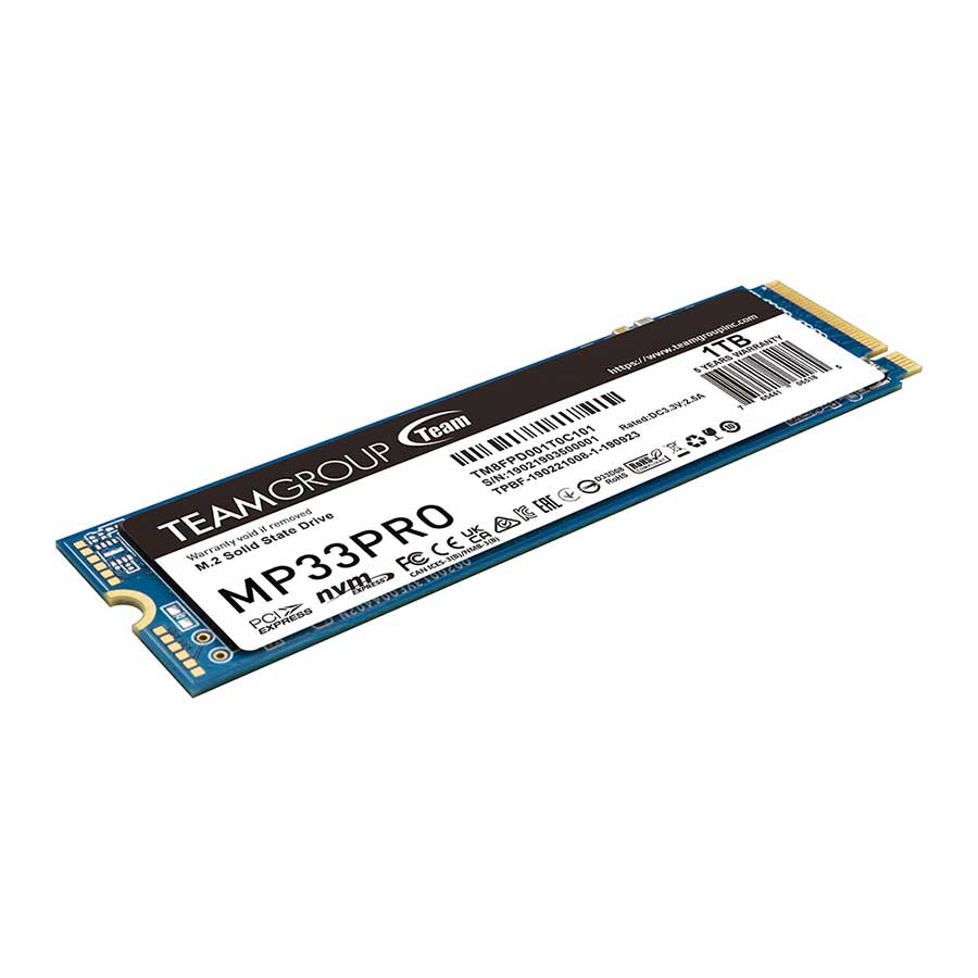 اس اس دی 1 ترابایت تیم گروپ مدل MP33 PRO M.2 2280 PCIe NVMe