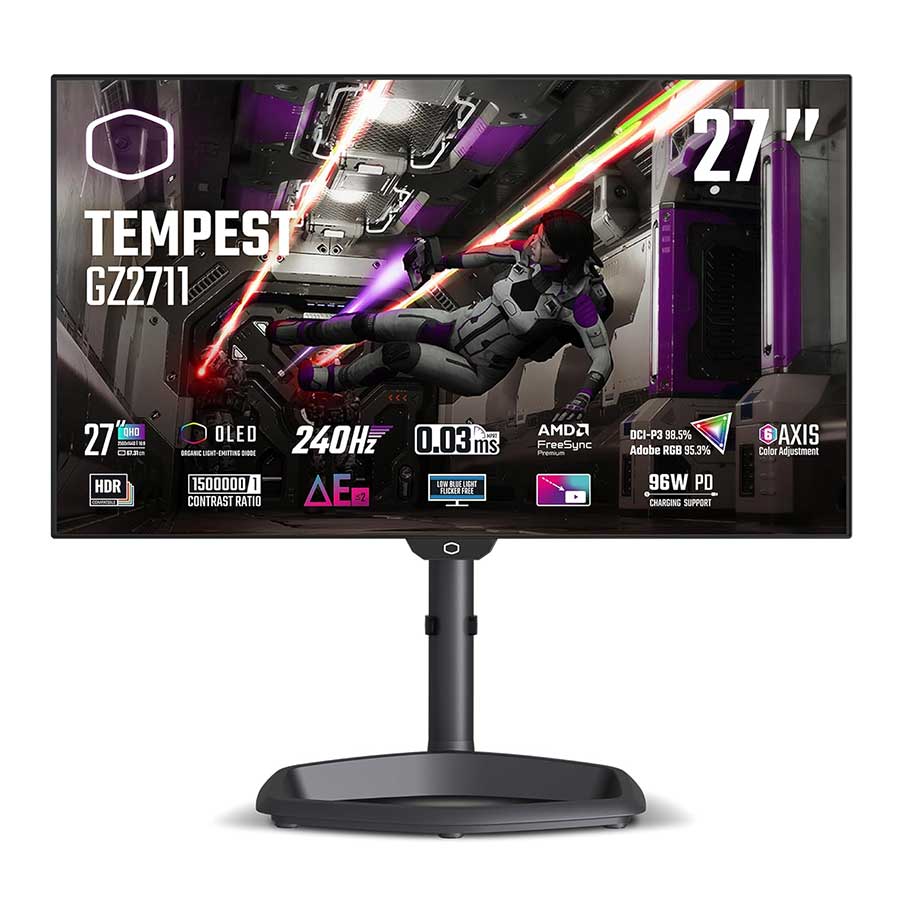 مانیتور گیمینگ 27 اینچ کولرمستر مدل TEMPEST GZ2711