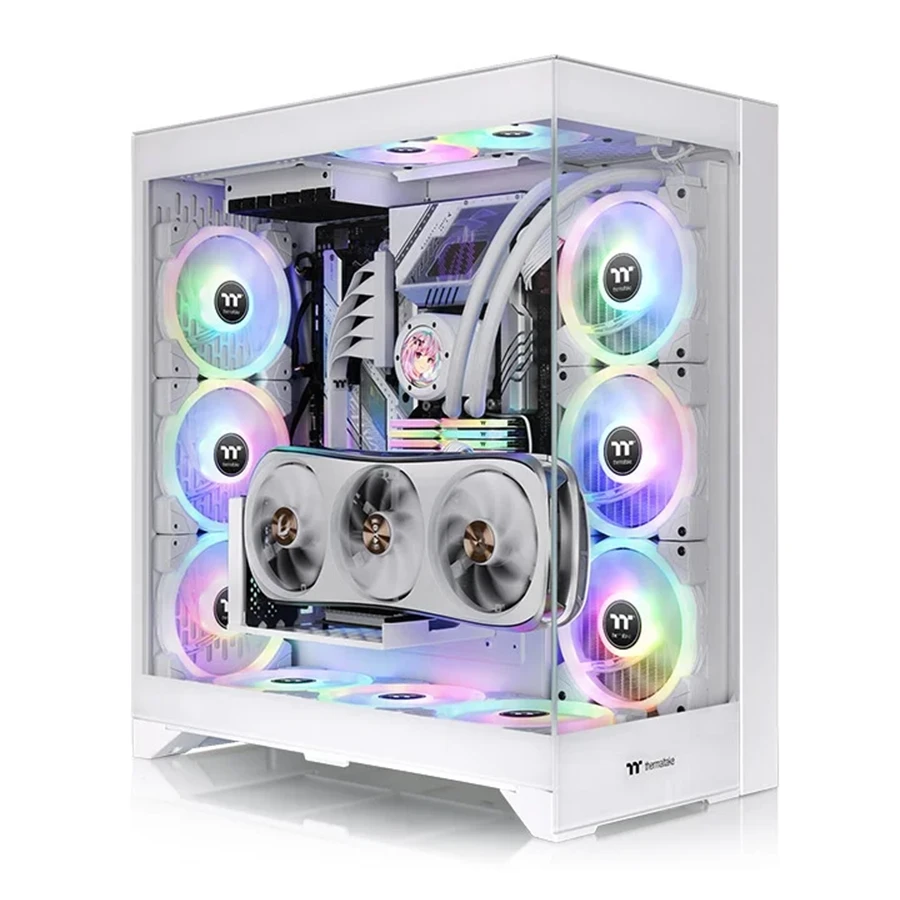 Thermaltake CTE E660 MX Snow MID Tower Chassis Computer Case کیس کامپیوتر ترمالتیک