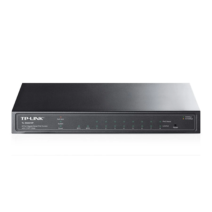 TP-Link TL-SG2210P 8-Port Gigabit PoE Managed Desktop Switch سوئیچ 8 پورت گیگابیت و دسکتاپ تی پی لینک