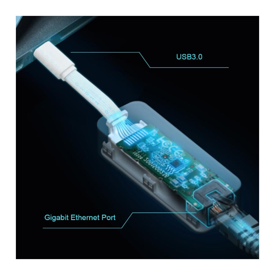 کارت شبکه USB-C و گیگابیت تی پی لينک مدل UE300C