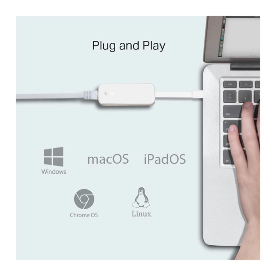 کارت شبکه USB-C و گیگابیت تی پی لينک مدل UE300C