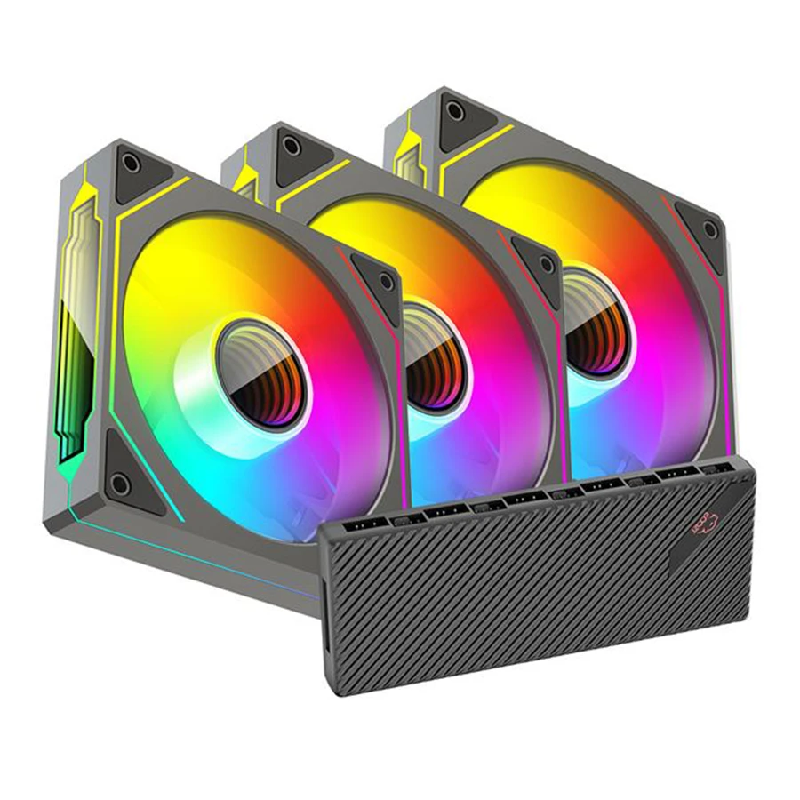 Tsco GFAN 305 Skadi Lux ARGB 3 IN 1 120mm Case Air Fan فن خنک کننده کیس تسکو