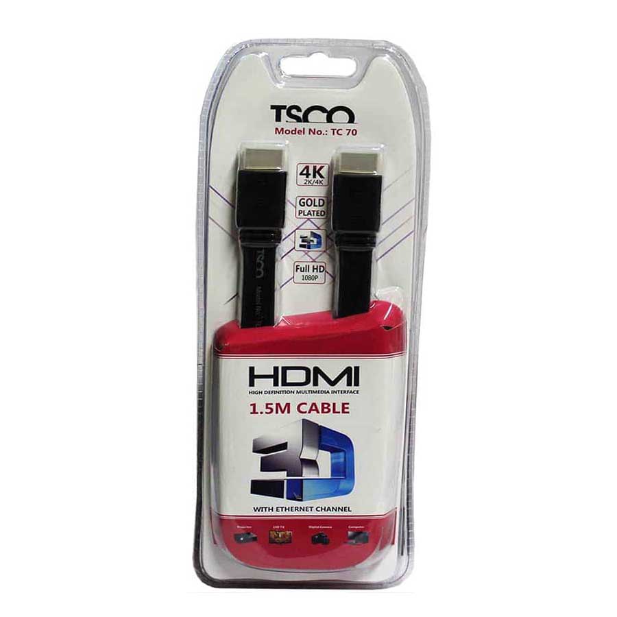 کابل HDMI تسکو مدل TC 70 به طول 1.5 متری