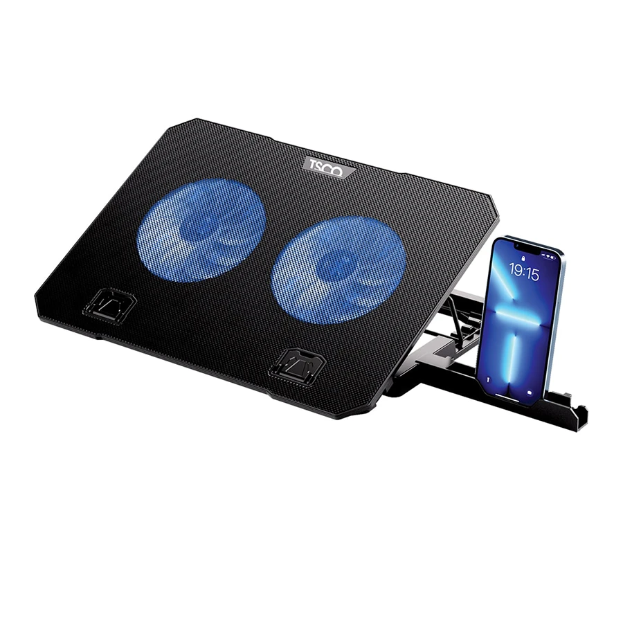 TSCO TCLP 3107 2-Fan Laptop CoolPad پایه خنک کننده لپ تاپ تسکو