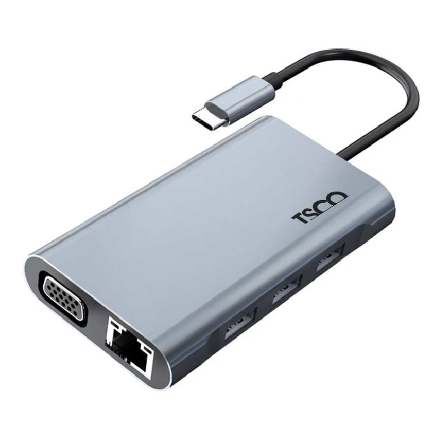 TSCO THU 1171 7-Port USB-C HUB هاب USB-C هفت پورت تسکو