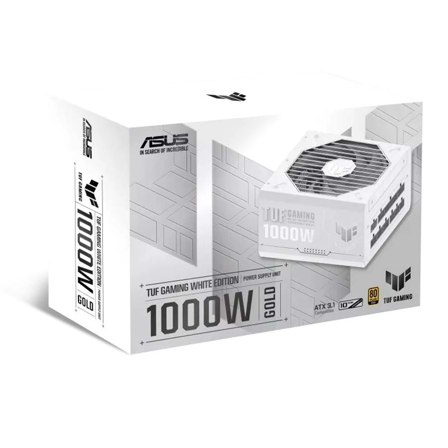 پاور کامپیوتر 1000 وات تمام ماژولار ایسوس مدل TUF-GAMING-1000G-WHITE