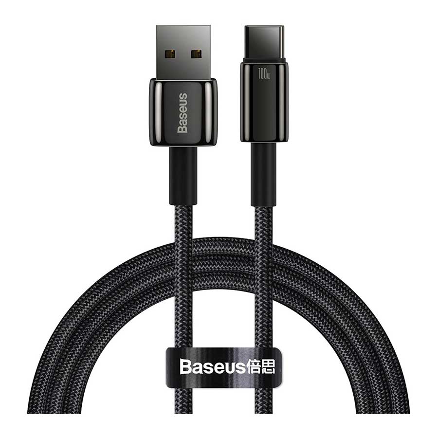 کابل تبدیل 2 متری USB به USB-C بیسوس مدل Tungsten CAWJ000101