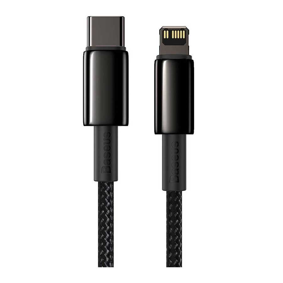 کابل تبدیل 2 متری USB-C به لایتنینگ باسئوس Tungsten Gold CATLWJ-A01