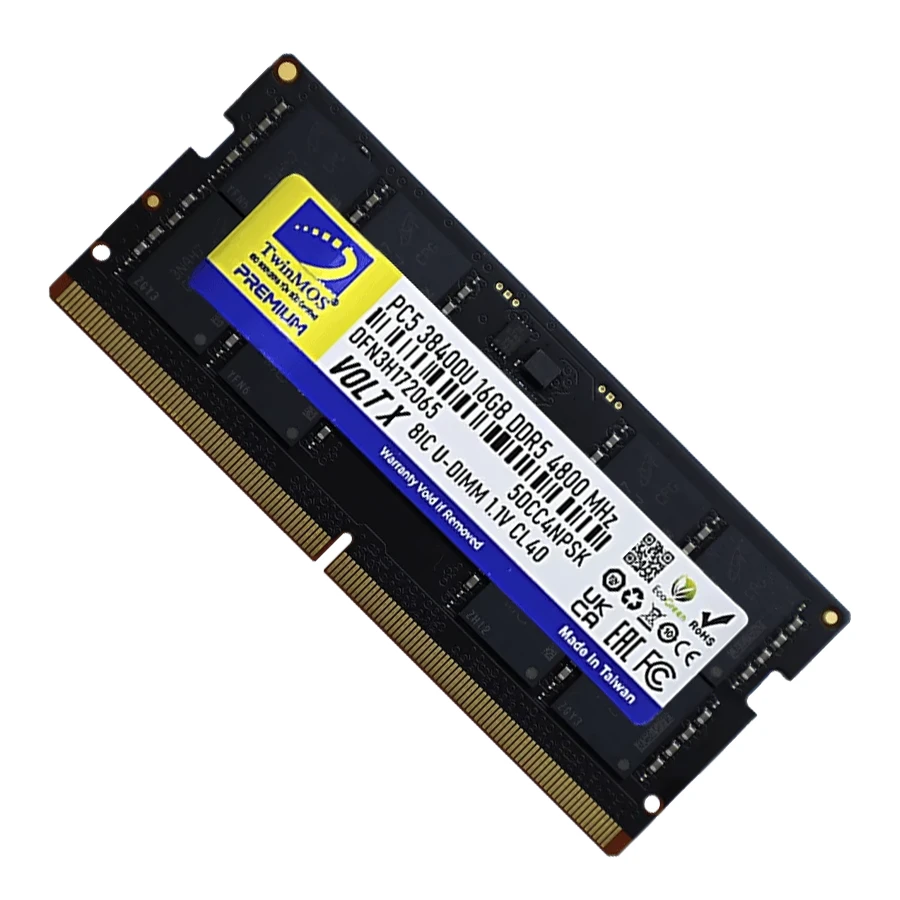 TwinMOS VOLTX 16GB 4800MHz CL40 DDR5 SO-DIMM LAPTOP RAM رم لپ تاپ تویین موس