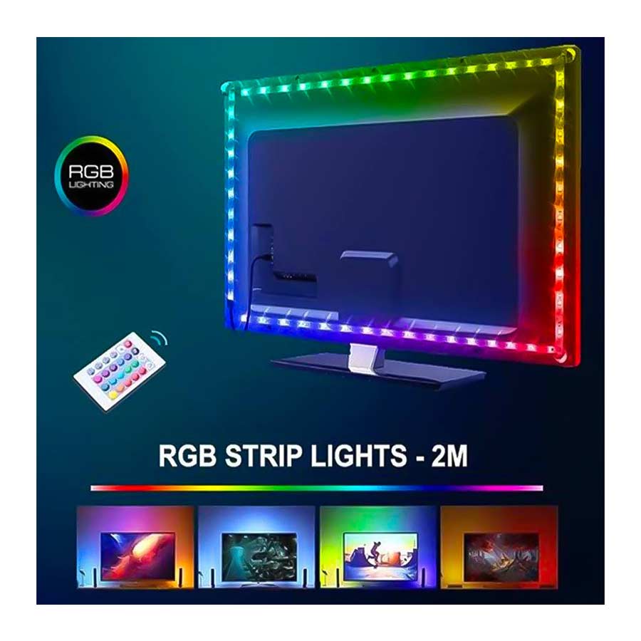 کیت نوار RGB مانیتور و تلویزیون تویستد مایندز LED Strip WIFI طول 2 متر