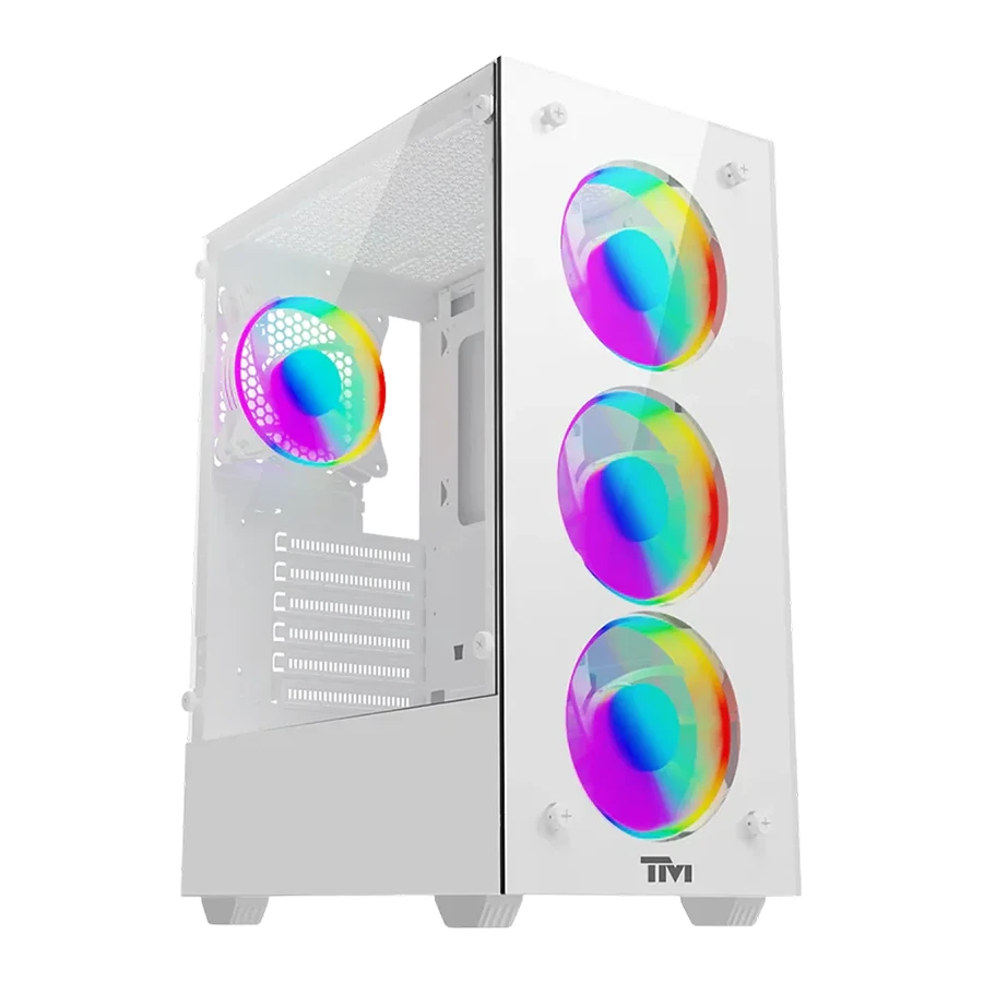 Twisted Minds Nova White Mid Tower Gaming Computer Case کیس کامپیوتر تویستد مایندز