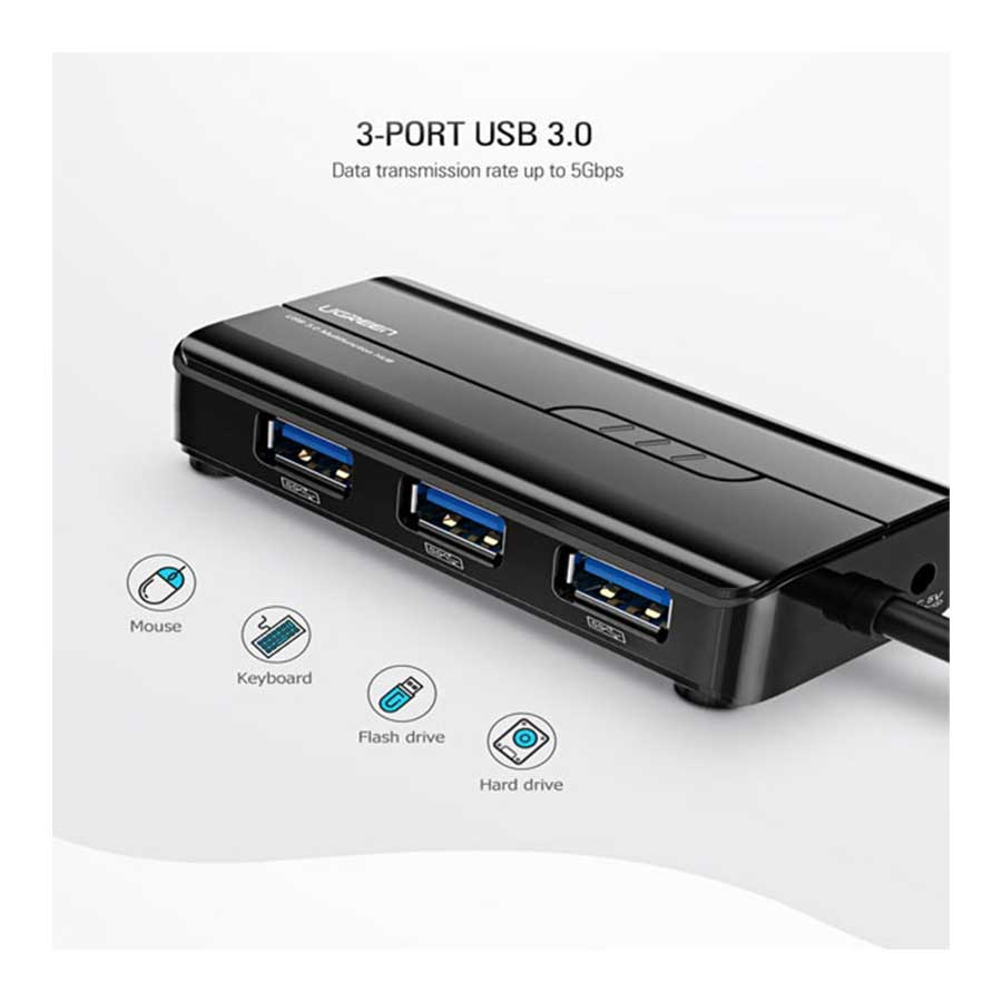 هاب USB 3.0 چهار پورت یوگرین مدل 20265