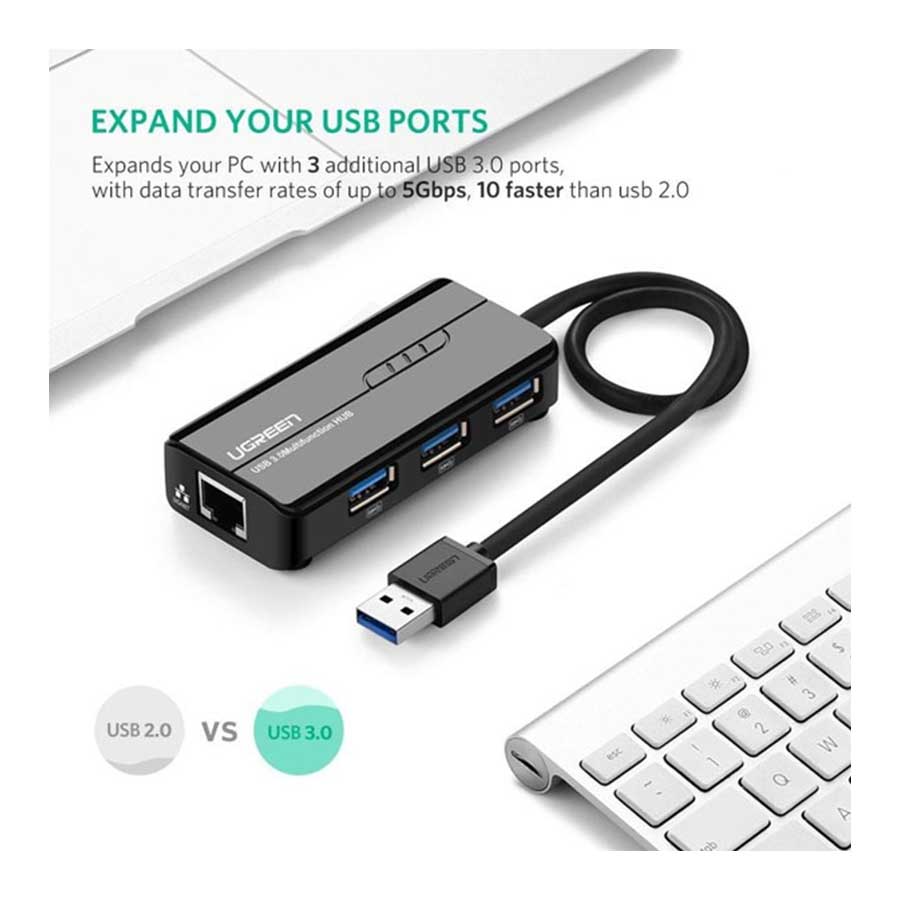 هاب USB 3.0 چهار پورت یوگرین مدل 20265