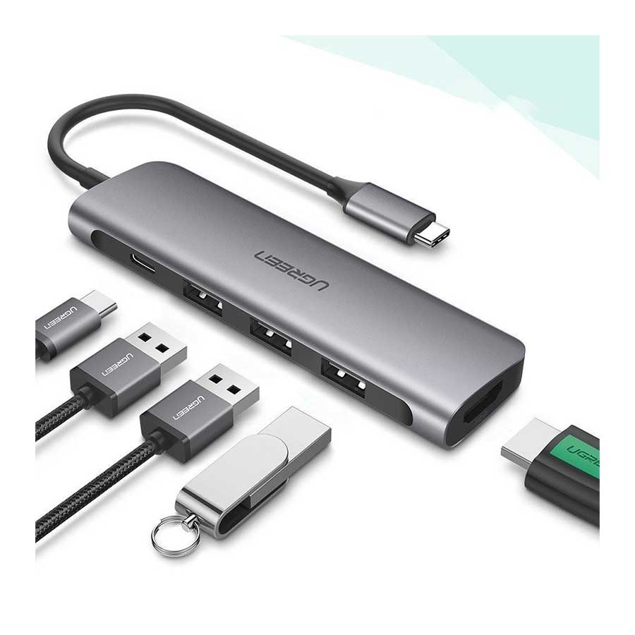 هاب USB-C پنج پورت یوگرین مدل CM136