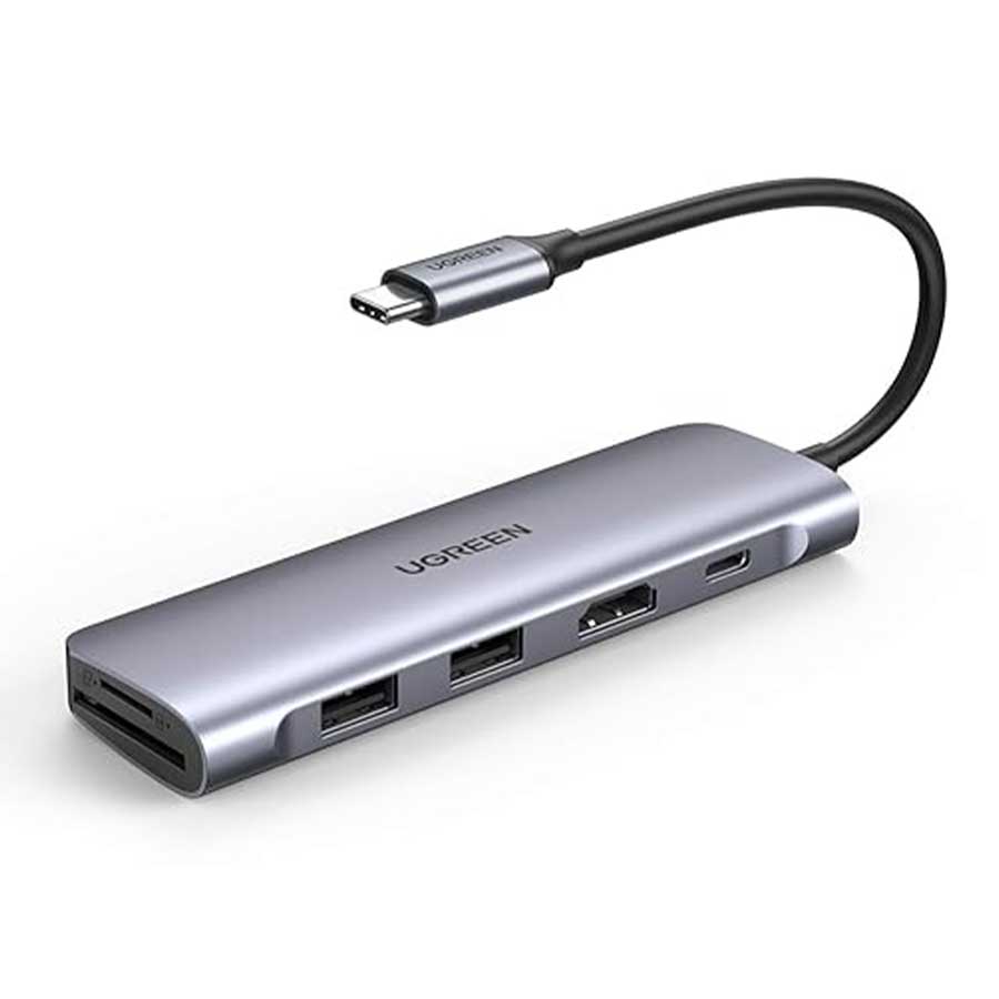 هاب USB-C شش پورت یوگرین مدل CM195 70411