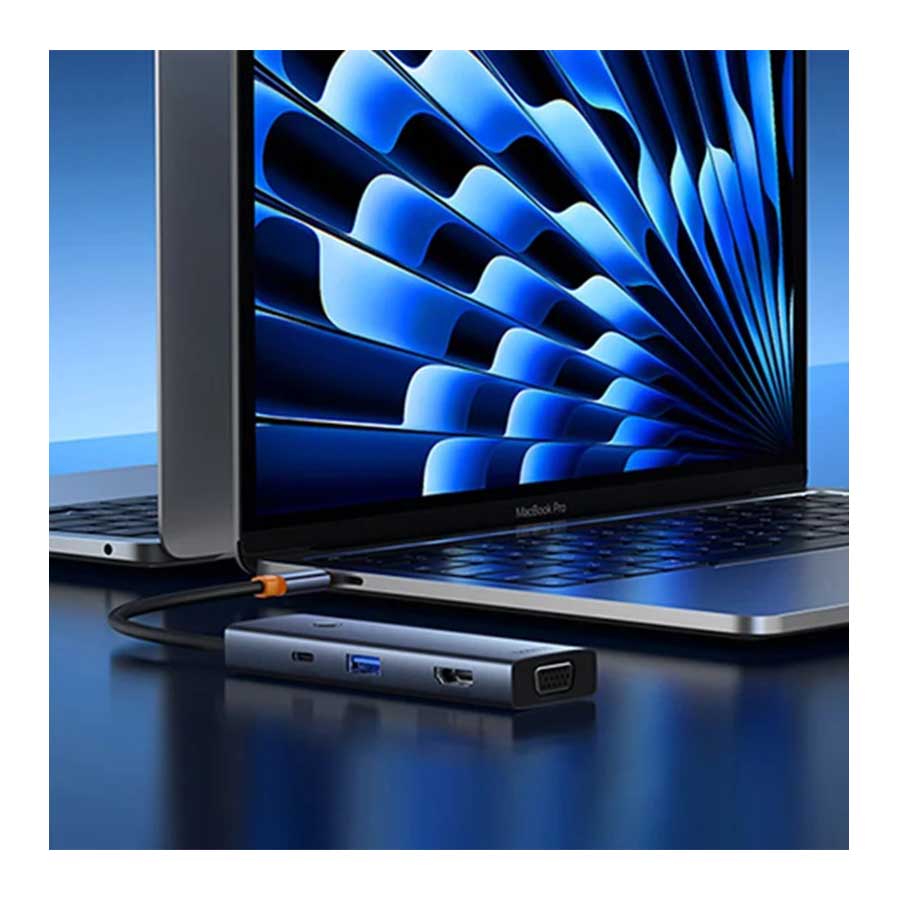 هاب USB-C هفت پورت بیسوس مدل UltraJoy B00052803811-01