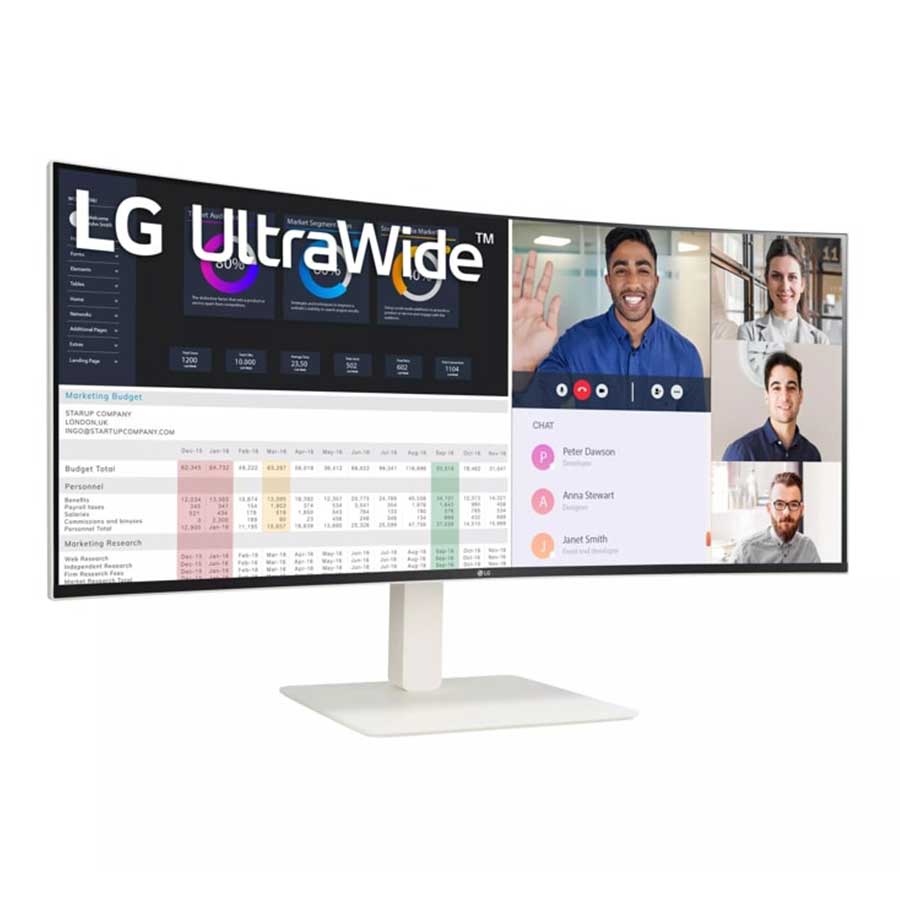 مانیتور خمیده 38 اینچ ال جی مدل UltraWide 38WR85QC-W