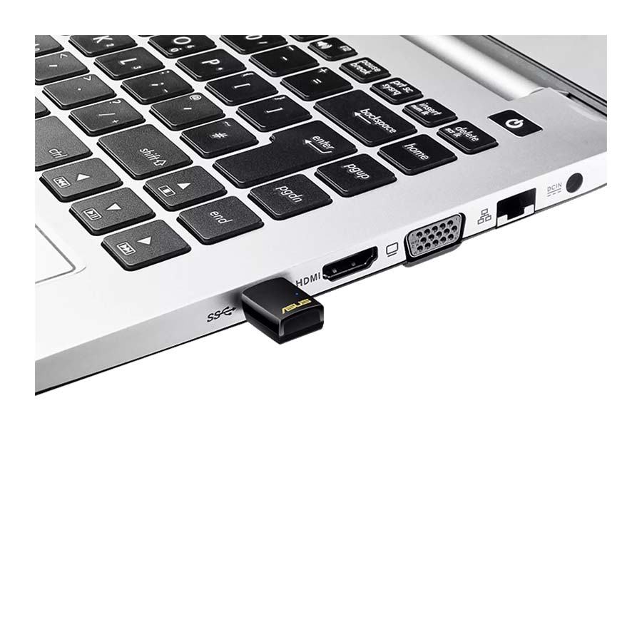 کارت شبکه بی‌سیم دوباند AC600 ایسوس مدل USB-AC51