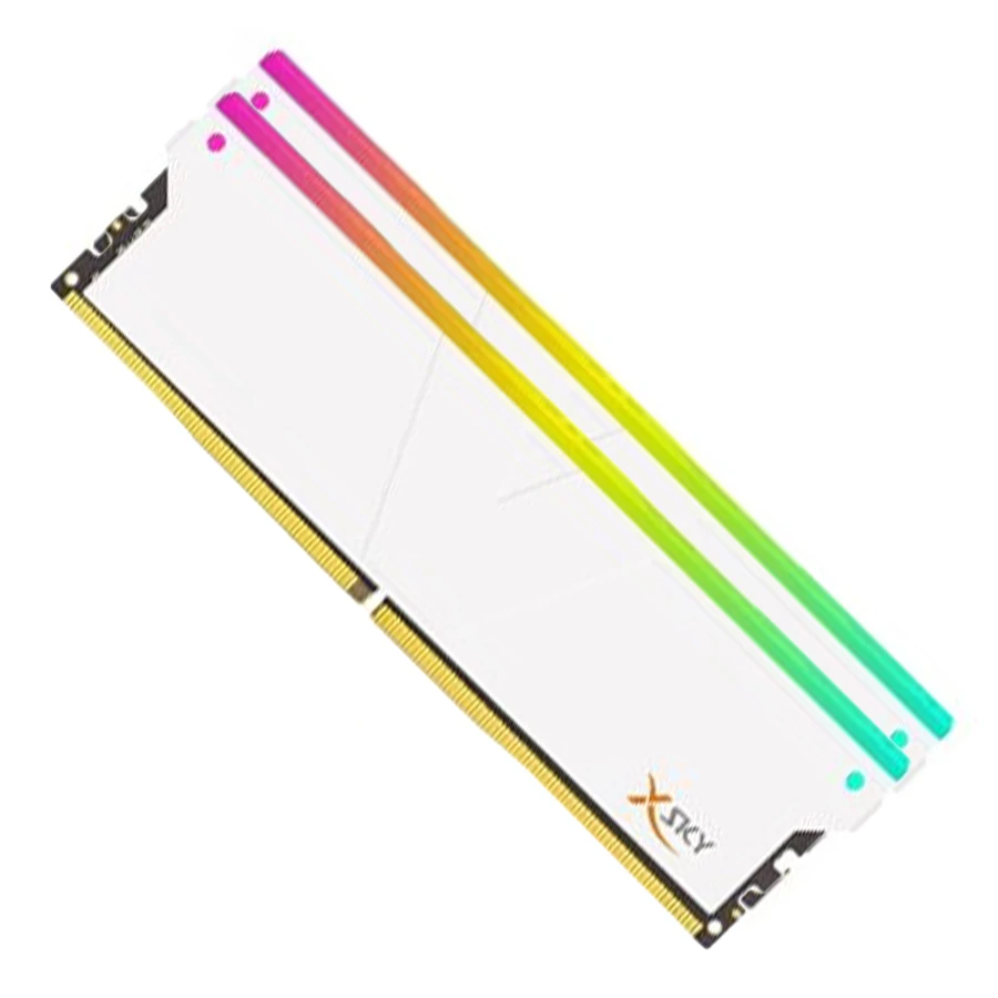 V-Color Manta XSky RGB 32GB Dual 6000MHz CL36 DDR5 White Desktop RAM رم وی کالر