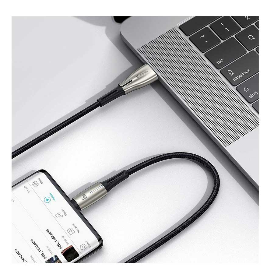 کابل تبدیل USB به USB-C باسئوس مدل Water Drop CATSD-M01