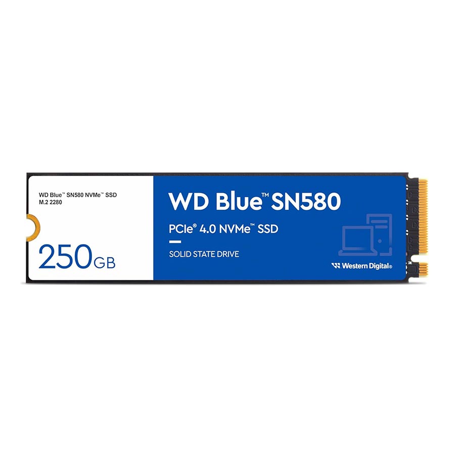 اس اس دی 250 گیگابایت وسترن دیجیتال مدل Blue SN580 NVMe M.2 2280