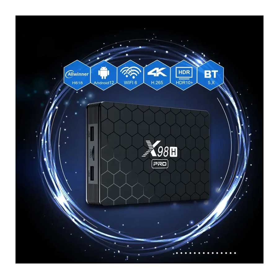 پخش کننده تلویزیون اندروید باکس مدل X98H Pro