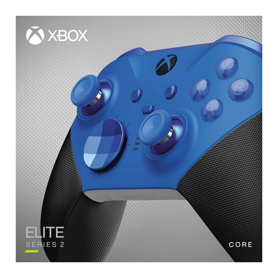 دسته بازی بی‌سیم مایکروسافت مدل XBOX SERIES X/S/One Elite Series 2 Core Edition Blue