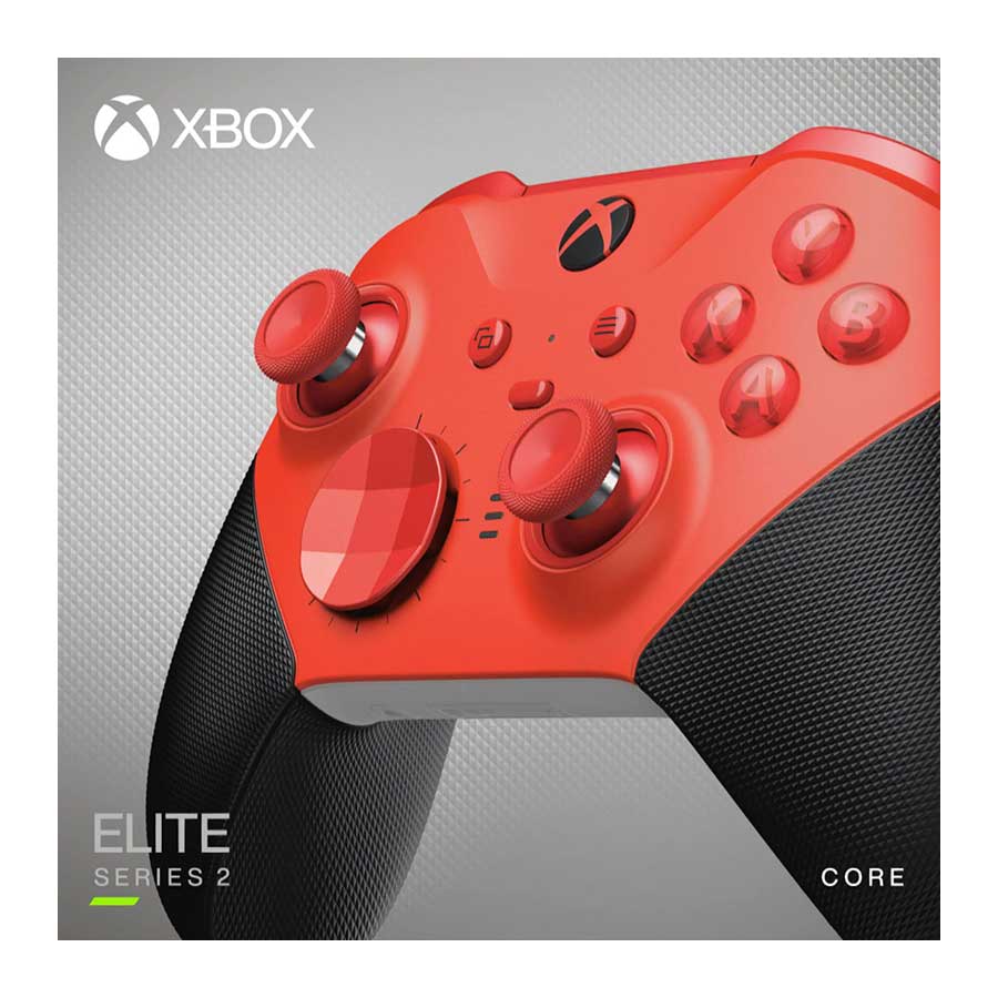 دسته بازی بی‌سیم مایکروسافت مدل XBOX SERIES X/S/One Elite Series 2 Core Edition Red