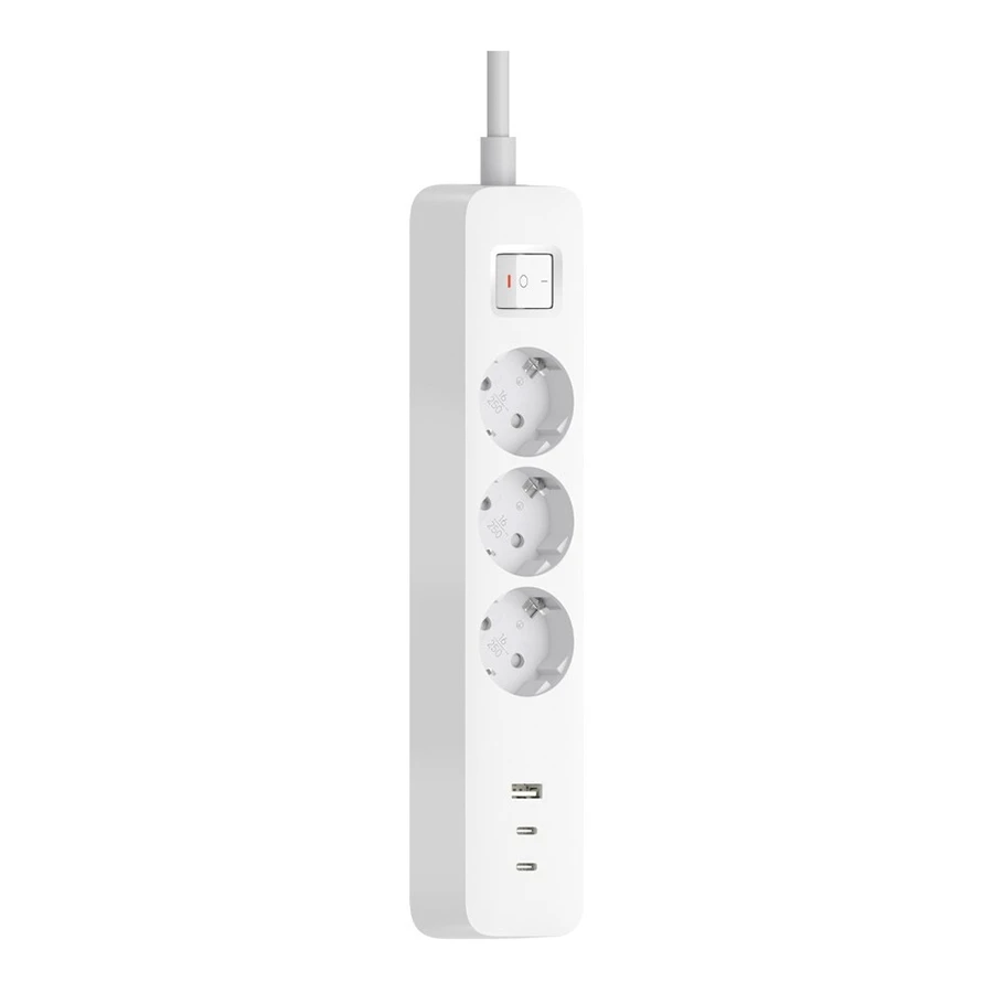 Xiaomi XMCXB01EU 20W 1.8m 3Port Power Strip چند راهی برق 3 پورت 1.8 متری شیائومی