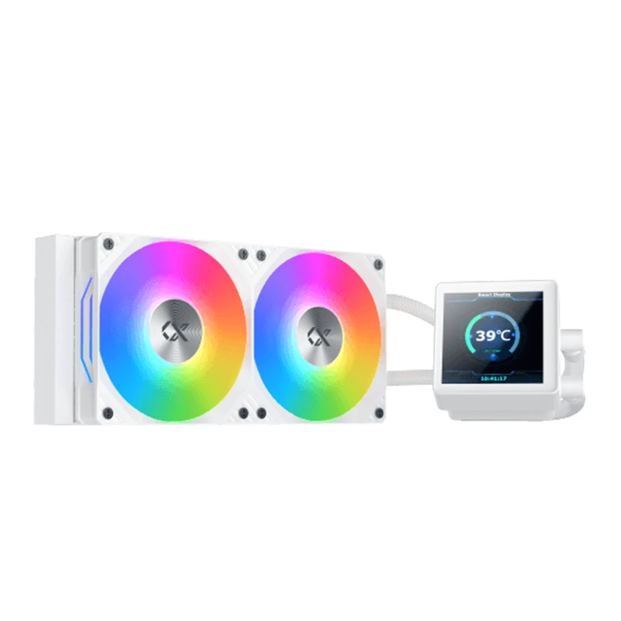 Xigmatek CONNECT 240 ARGB Arctic White Liquid Processor Cooler خنک کننده مایع پردازنده زیگماتک