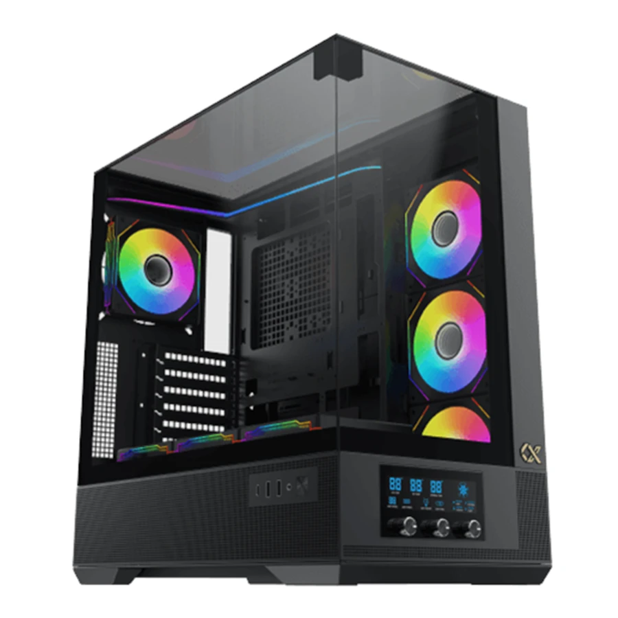 Xigmatek VISION ARGB Black Mid Tower Gaming Computer Case کیس کامپیوتر زیگماتک