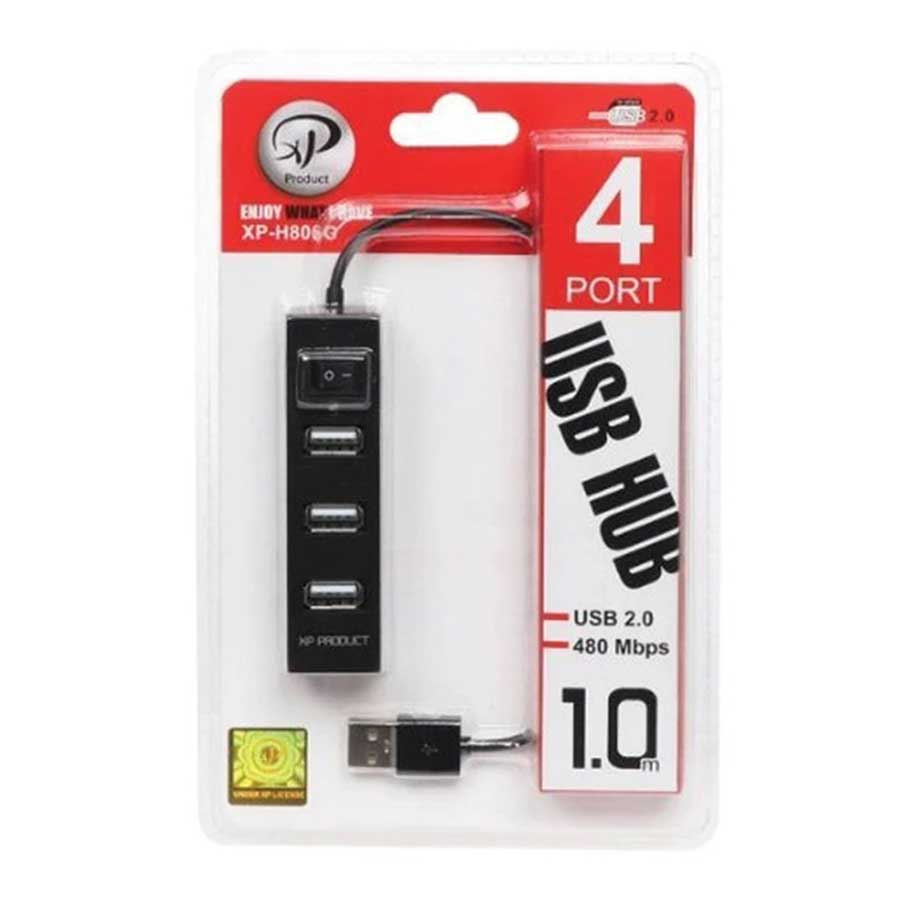 هاب USB چهار پورت ایکس پی پروداکت مدل XP-H806G