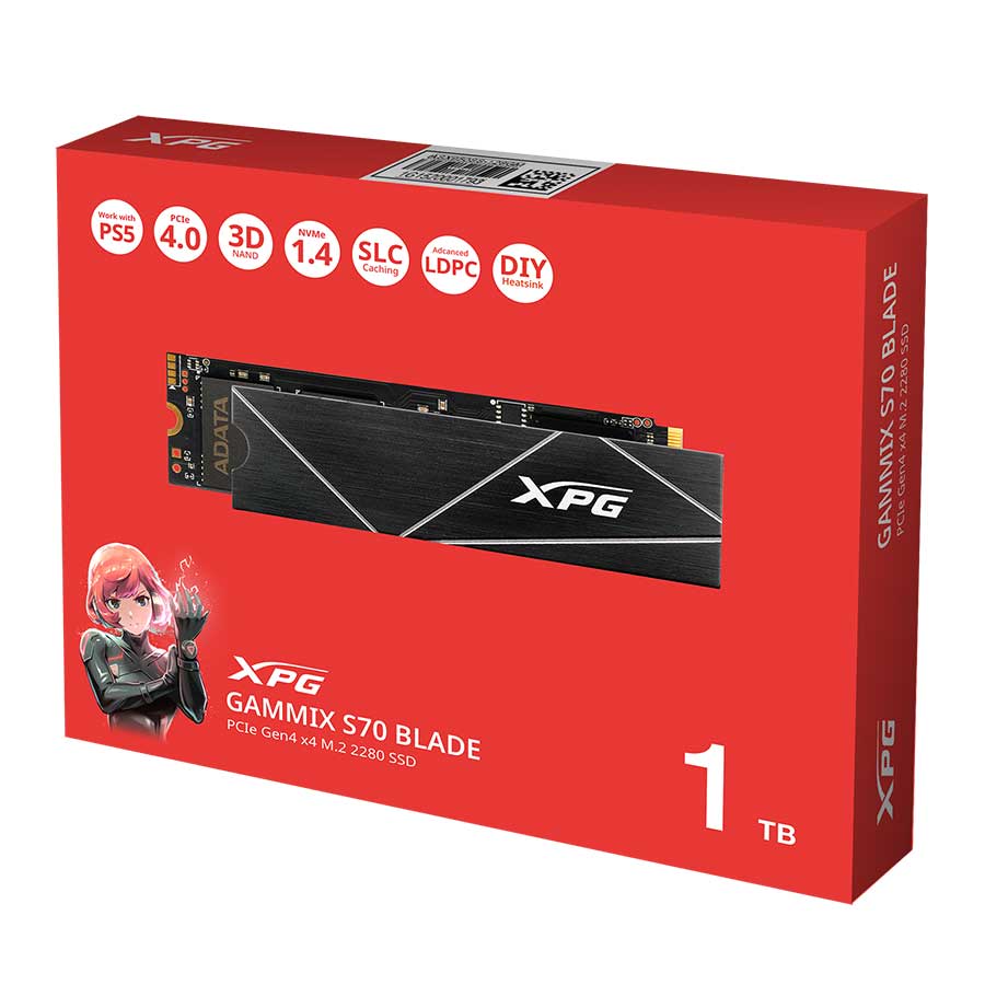 اس اس دی ای دیتا 1 ترابایت XPG GAMMIX S70 Blade M2 2280 NVMe