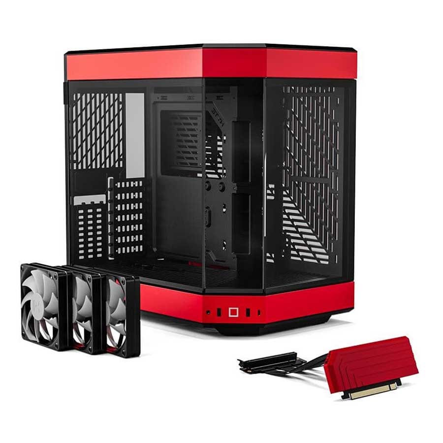 کیس کامپیوتر هایت مدل Y60 Red/Black