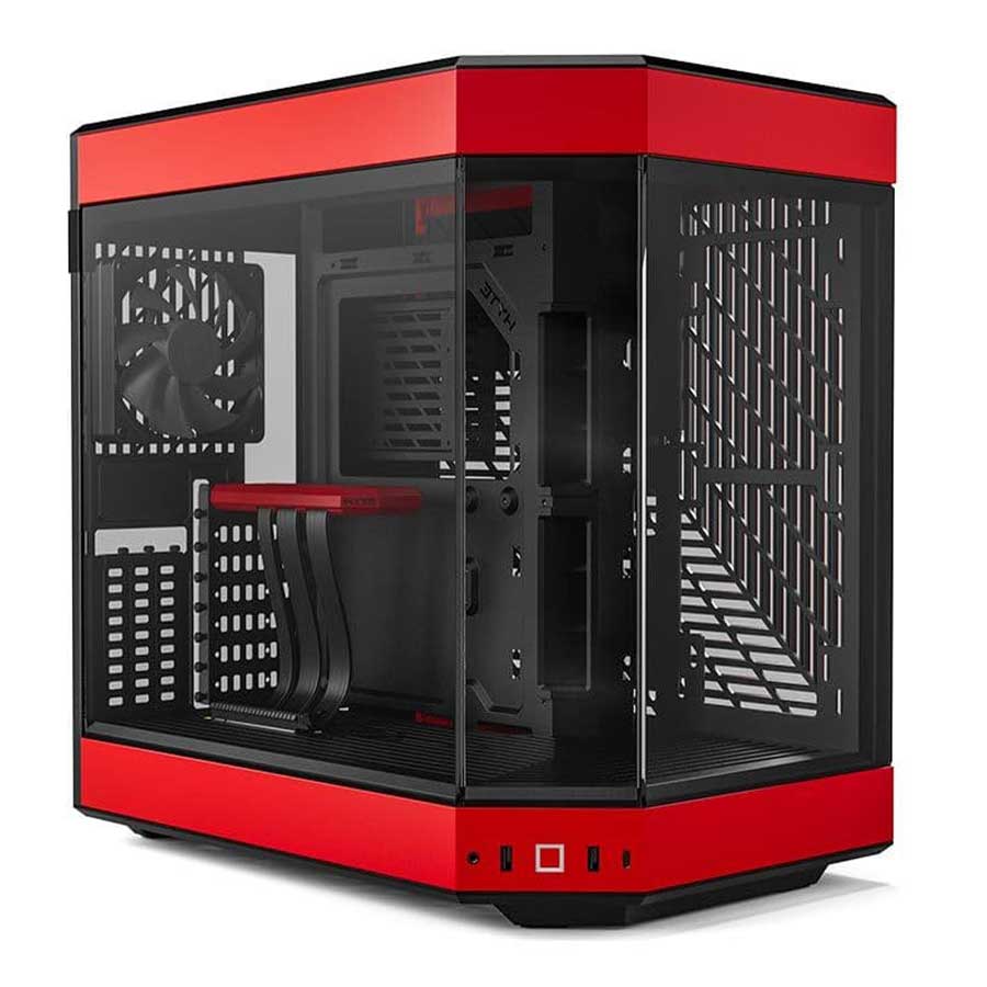 کیس کامپیوتر هایت مدل Y60 Red/Black