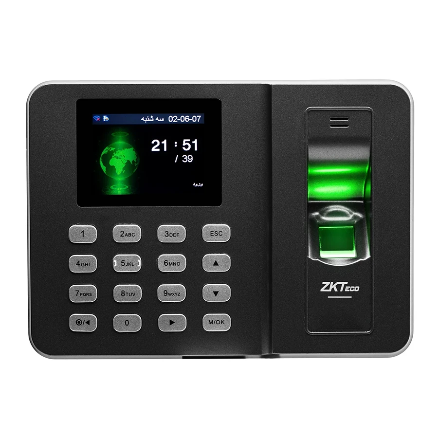 ZamanPardaz LX19w Time And Attendance Device دستگاه حضور و غیاب اثر انگشت زمان پرداز