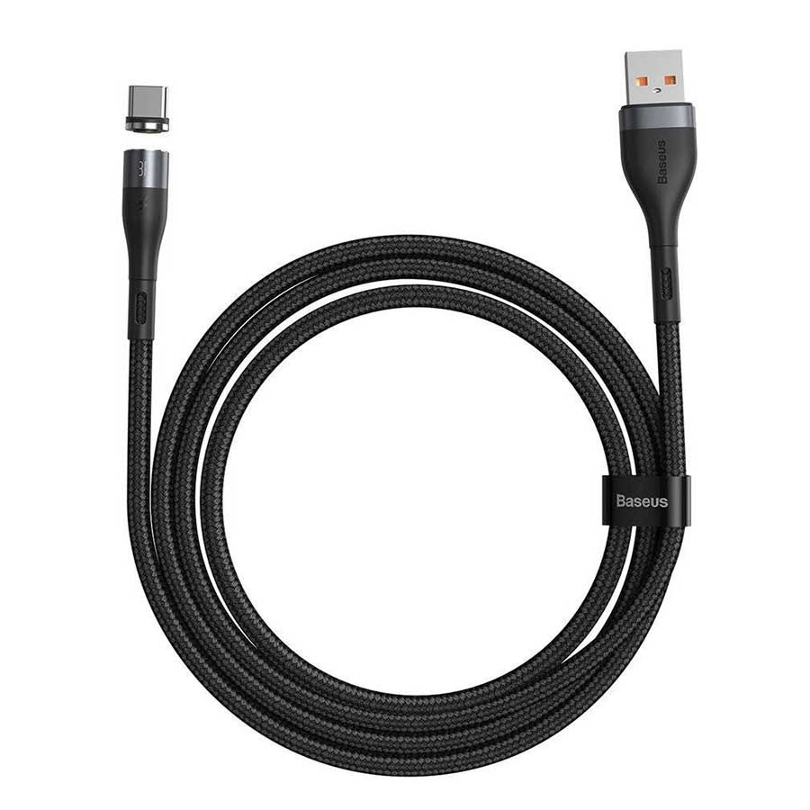 کابل تبدیل USB به USB-C باسئوس مدل Zinc Magnetic CATXC-MG1